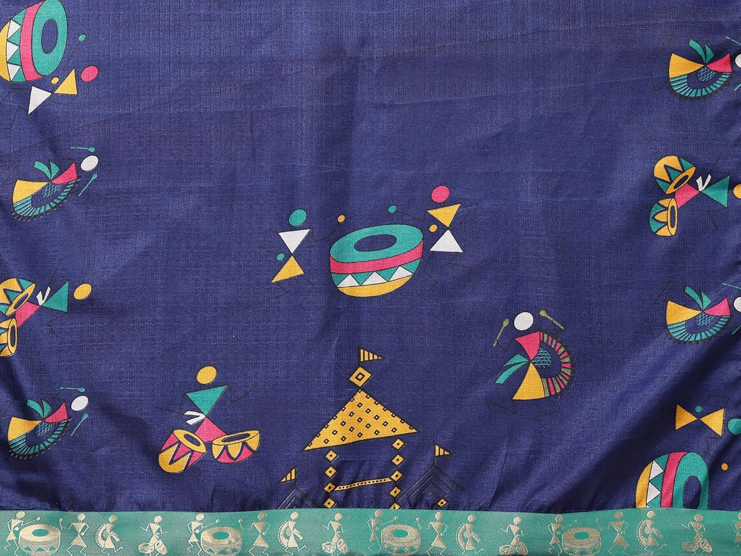 Yashika Women's Printed Kalamkari Art Silk Saree