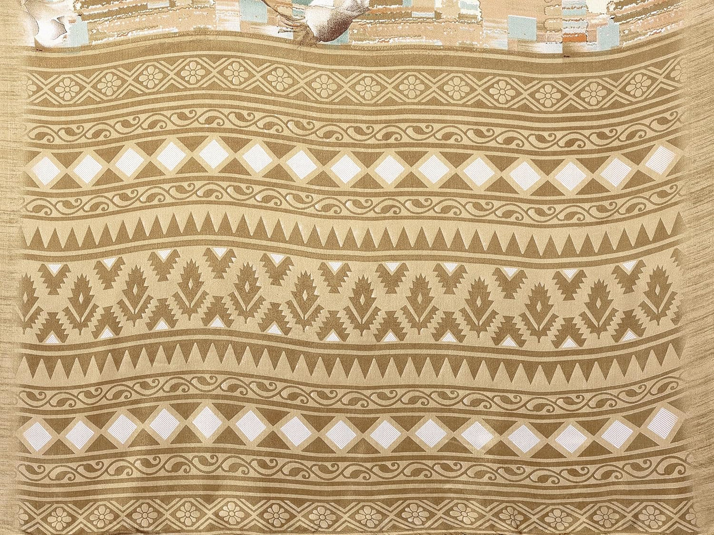 Silk Printed Saree With Blouse Material |saree for Women