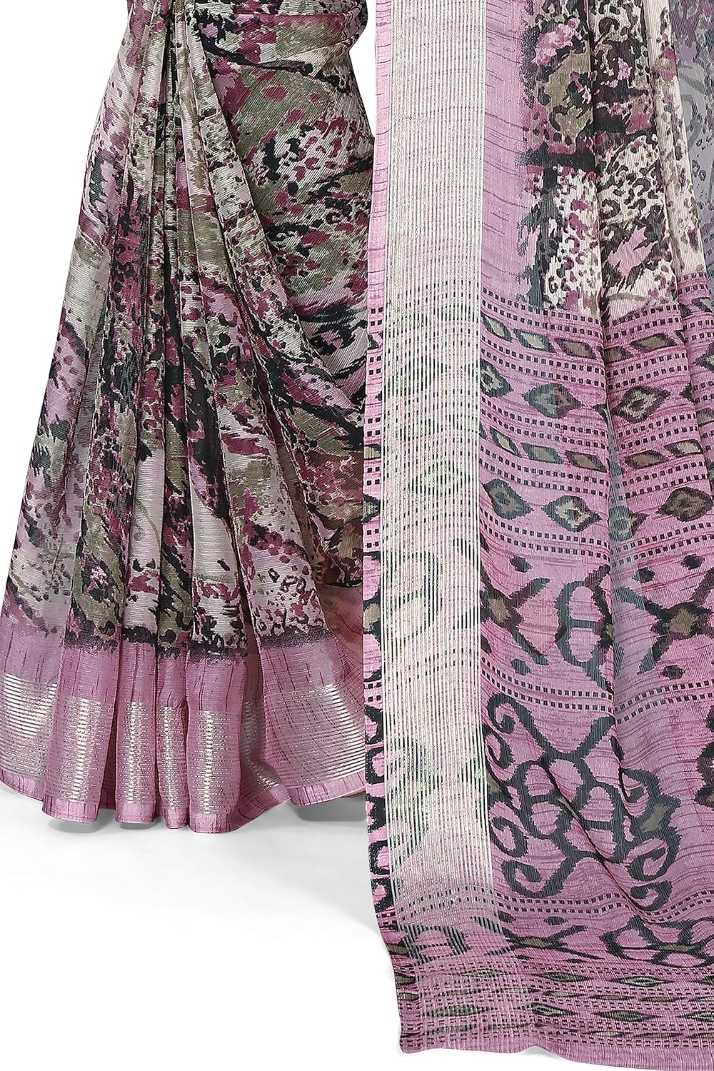 MIRCHI FASHION Women's Saree with Blouse Piece