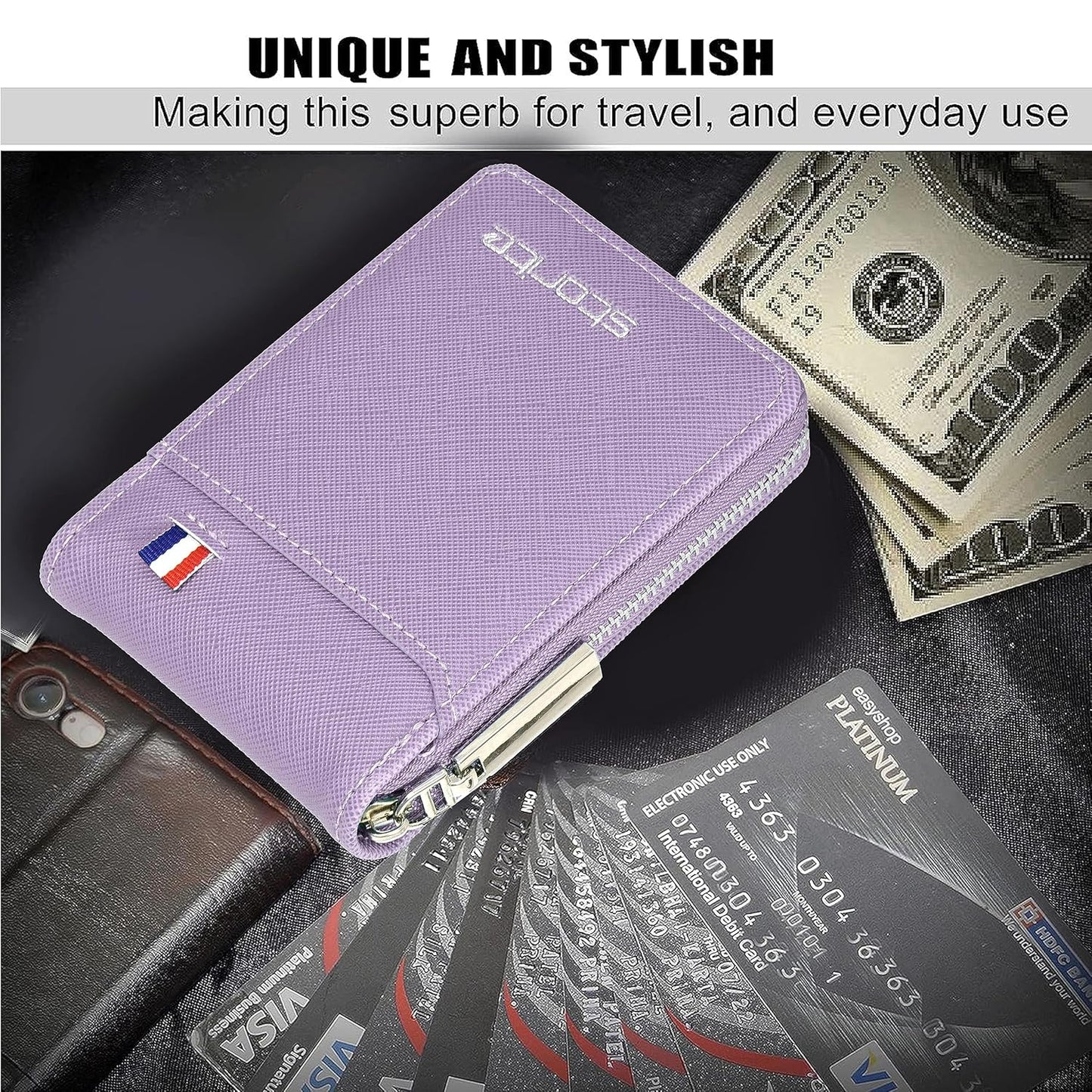 Storite PU Leather 9 Slot Vertical Credit Debit Card