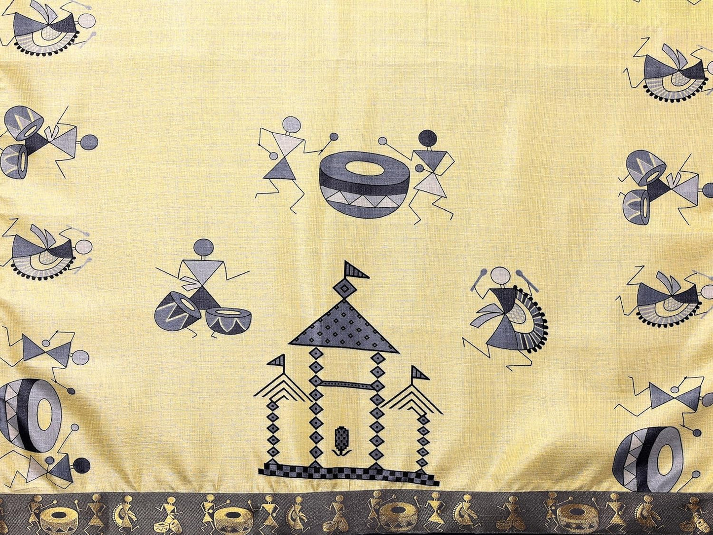 Yashika Women's Printed Kalamkari Art Silk Saree
