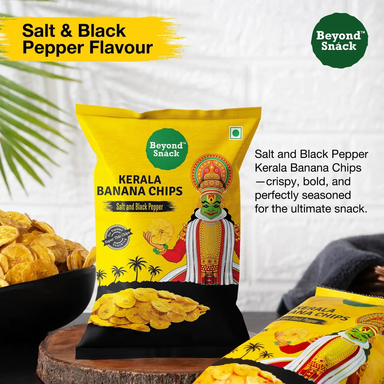 Beyond Snack Kerala Banana Chips - Salt & Black Pepper