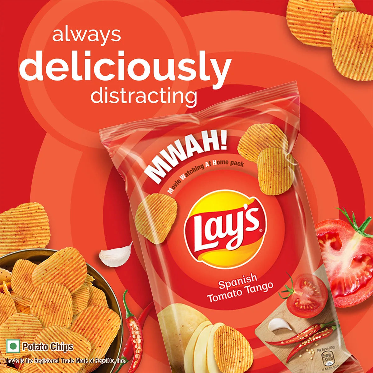 Lay's Spanish Tomato Tango Potato Chips 82g