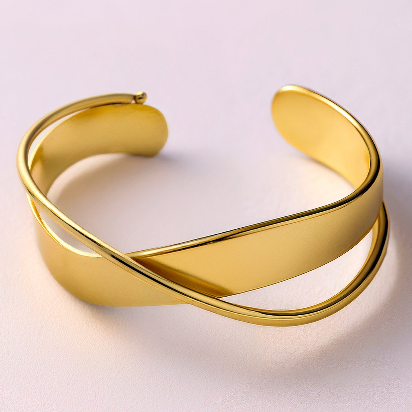 Golden Bangle Bracelet (Adjustable Size)