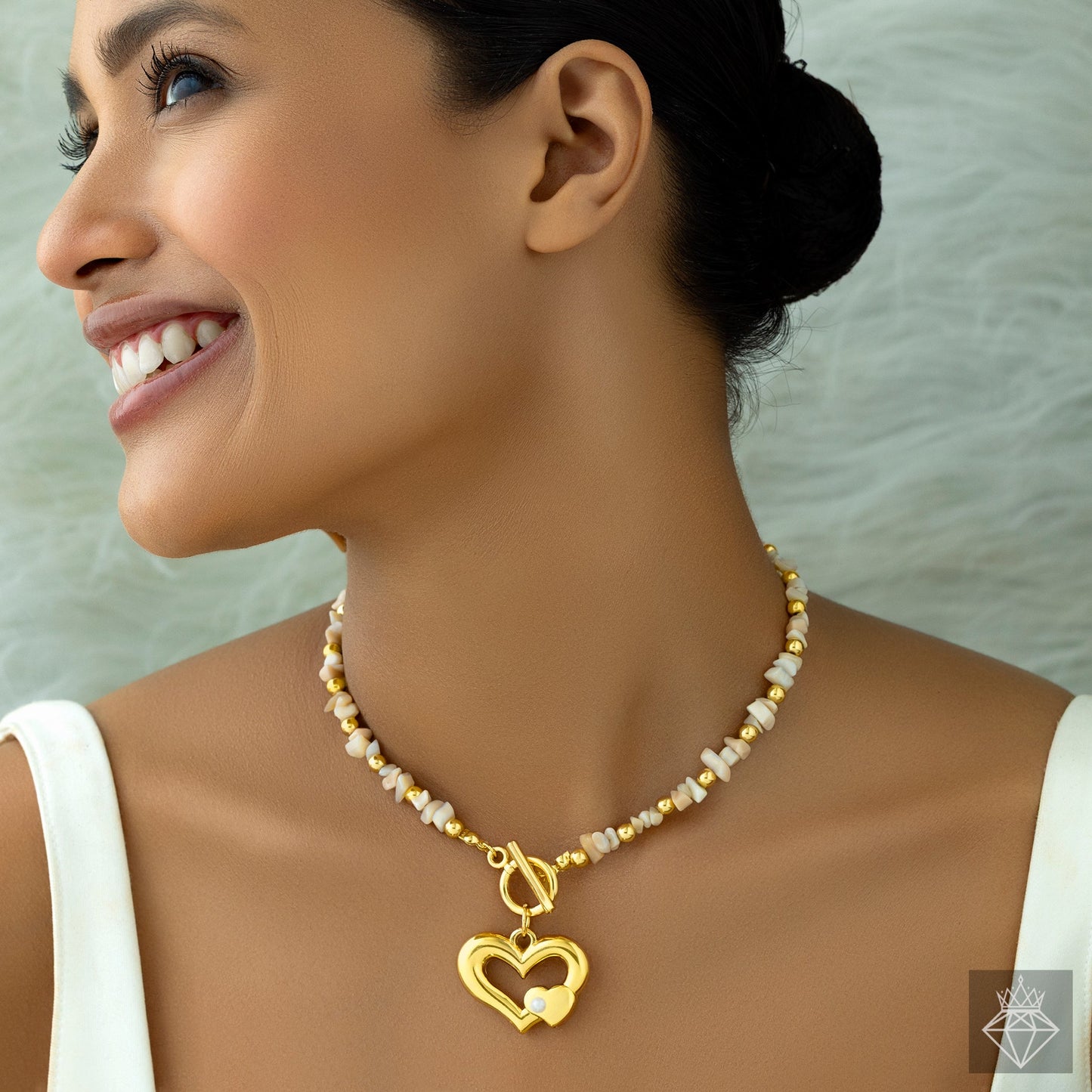 Heart Beaded Necklace