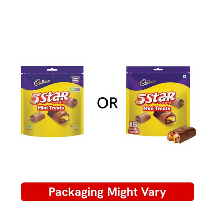 Cadbury 5 Star Mini Treats Filled Bar Chocolate Pack