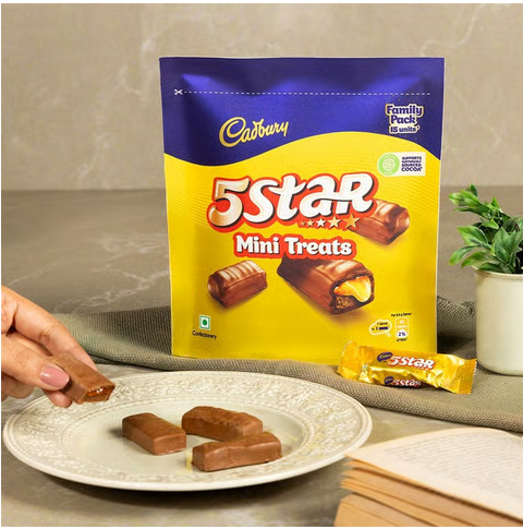 Cadbury 5 Star Mini Treats Filled Bar Chocolate Pack