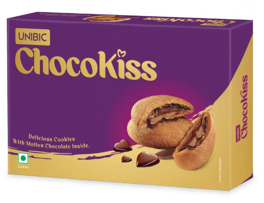 UNIBIC Choco Kiss Chocolate Filed (Cream Biscuit ) Cookies Biscuit (250 g)