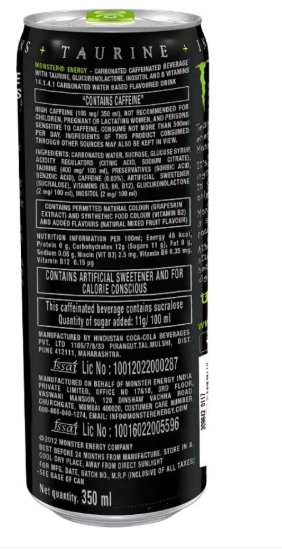 Monster Energy Drink (350 ml, Unflavored)