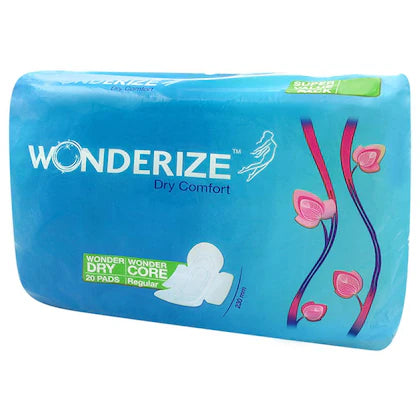Wonderize Dry Comfort Sanitary Napkin (Regular) 20 pads