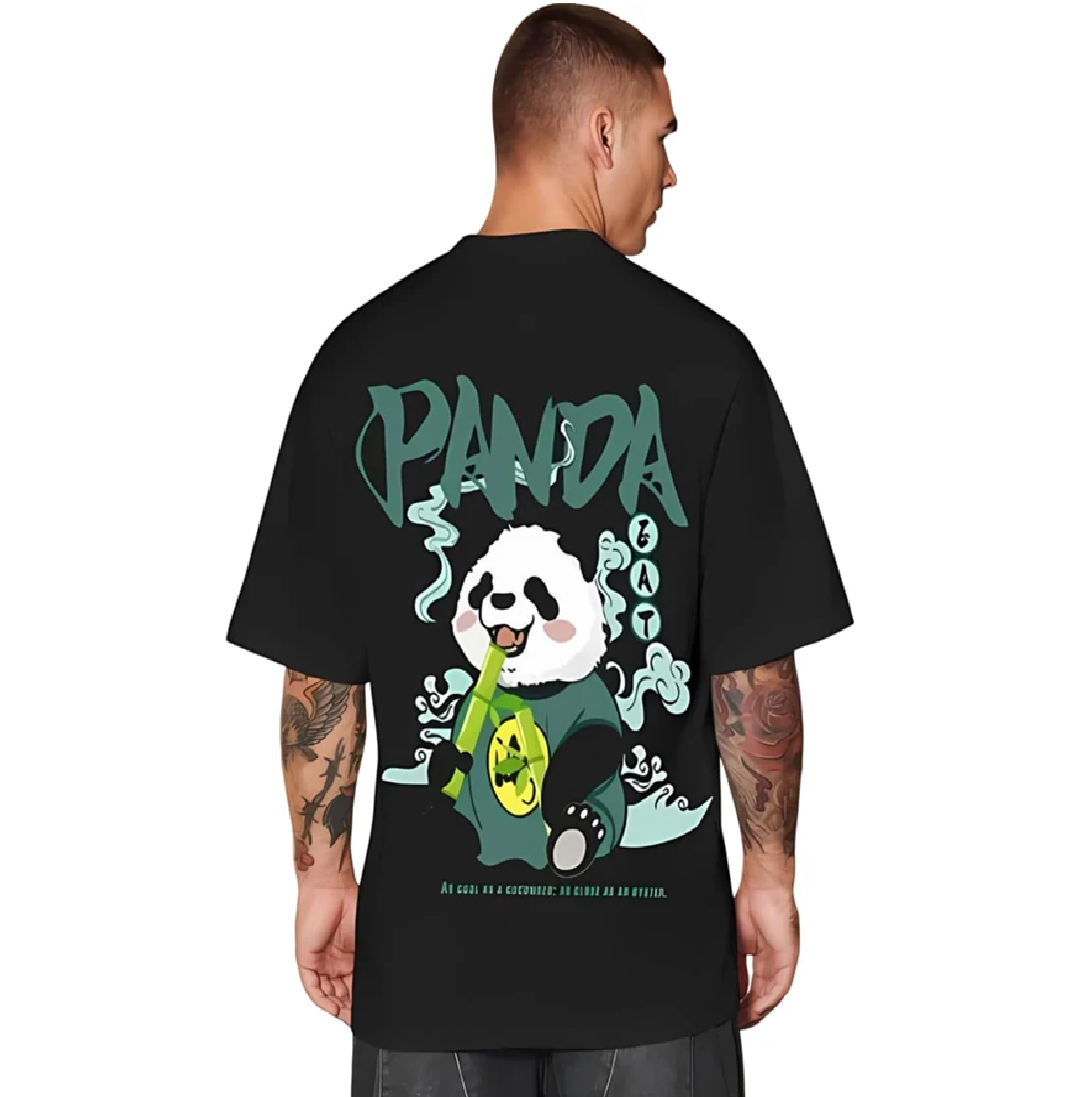 CrazyBee Cotton Back Printed PandaCool Half Sleeve
