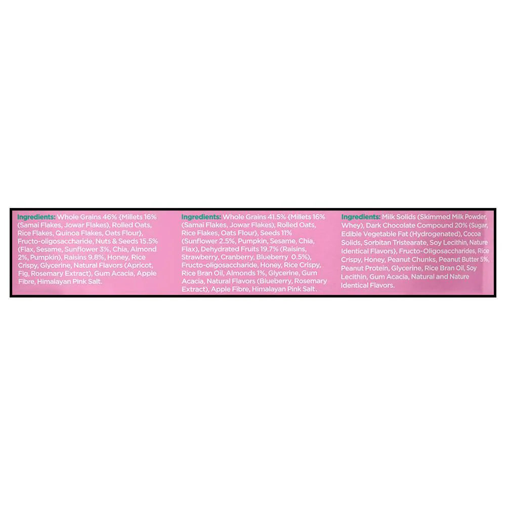 Yogabar Blueberry Pie & Apricot Fig Protein Bar 290 g | 6 + 1 FREE