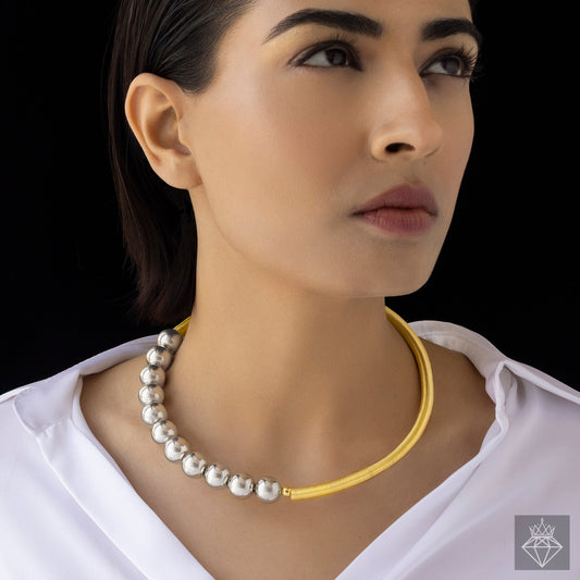 Spring & Balls Hasli Necklace