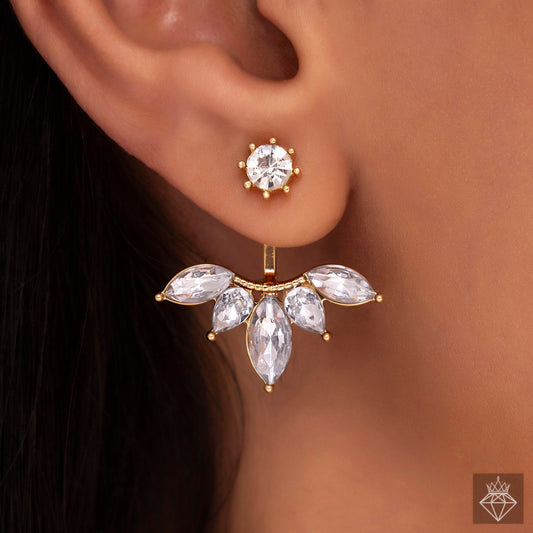 Solitaire Designer Drop Earrings