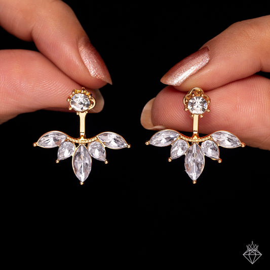 Solitaire Designer Drop Earrings