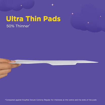 Stayfree DryMax All Nights Ultra Sanitary Pads with Dry Cover - XXL ( Pack of 14)