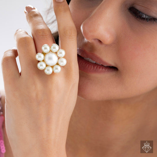 Oceanic Pearl Ring (Adjustable Size)
