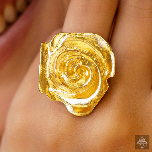 Rose Flower Ring (Adjustable Size)
