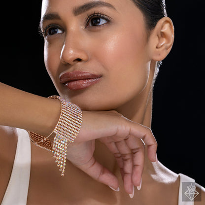 Crystal Bangle Bracelet (Adjustable Size)