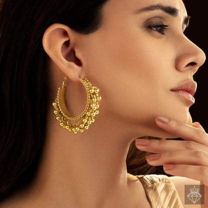 Golden Ghungroo Earrings