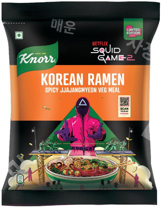 Knorr Korean Ramen Spicy Jjajangmyeon Veg Meal 110 gm