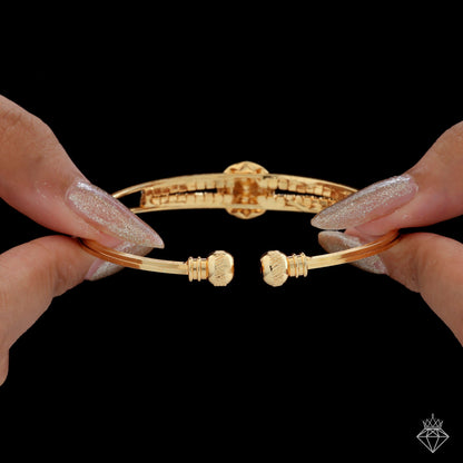 Crystals Bangle Bracelet (Adjustable Size)