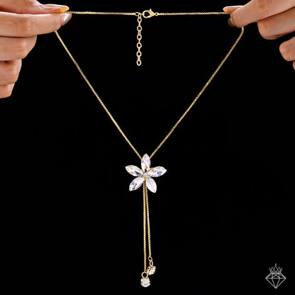 Crystal Flower Necklace
