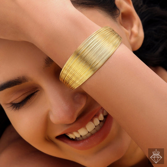 Bold & Gold Layered Bangle Bracelet