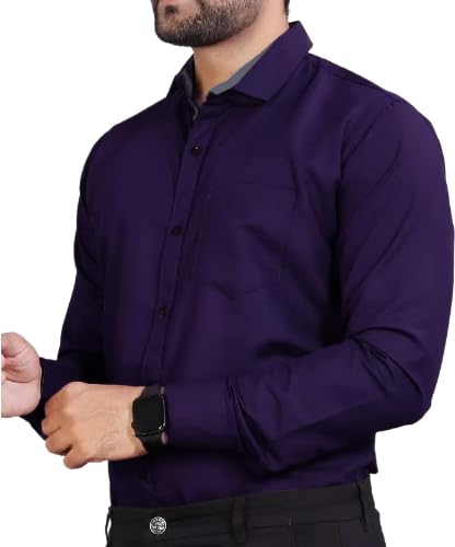 Tee Projekt Shirt for men Cotton Spread Collar Long Sleeve