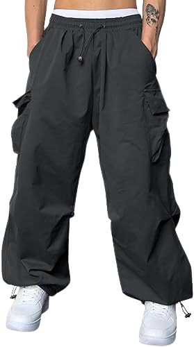 AREAL FASHION Men's Cargo parashuit Trousers