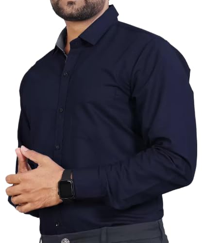 Tee Projekt Shirt for men Cotton Spread Collar Long Sleeve