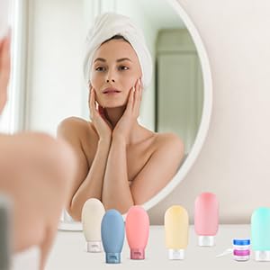 PiyuBind Travel Bottles Set For Toiletries Travel Size