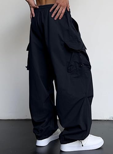 AREAL FASHION Men's Cargo parashuit Trousers