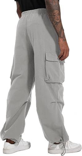 AREAL FASHION Men's Cargo parashuit Trousers