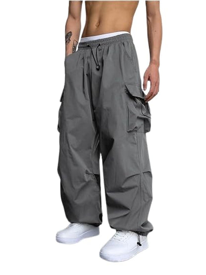 AREAL FASHION Men's Cargo parashuit Trousers