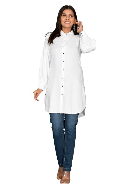 Myorica Women Regular Fit Spread Collar Casual Shirt