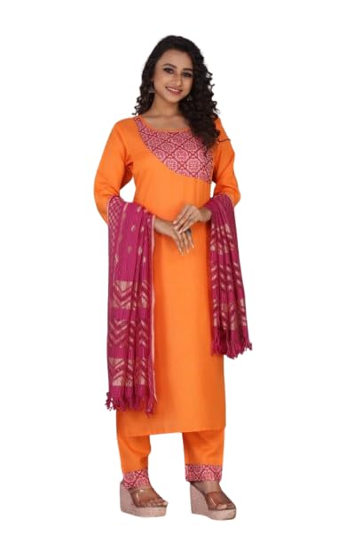 Women Cotton Kurta Set with Dupatta | Pure Cotton