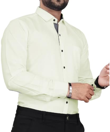 Tee Projekt Shirt for men Cotton Spread Collar Long Sleeve