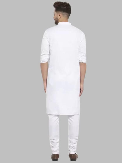 Luxrio Kurta for Men Cotton Blend Long Solid Straight Fit