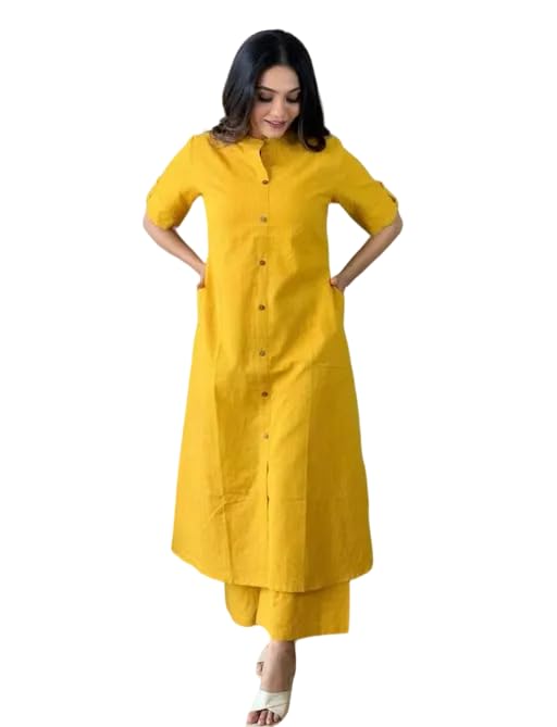 kantha cotton kurta plazzo for women's kurti pant set