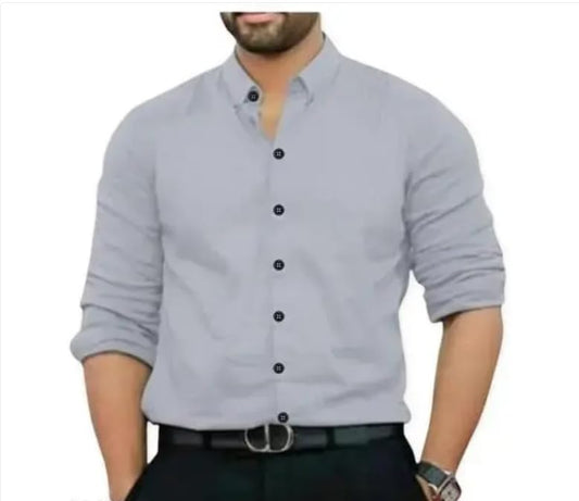Moonlight Enterprise Store Mens Cotton Black Shirt
