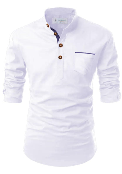 TrendiVastra Men's Cotton Blend Fabric Full Sleeve