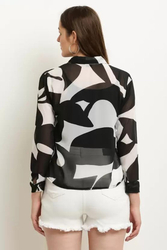 JC JUMMY COUTURE Casual Regular Sleeves Printed