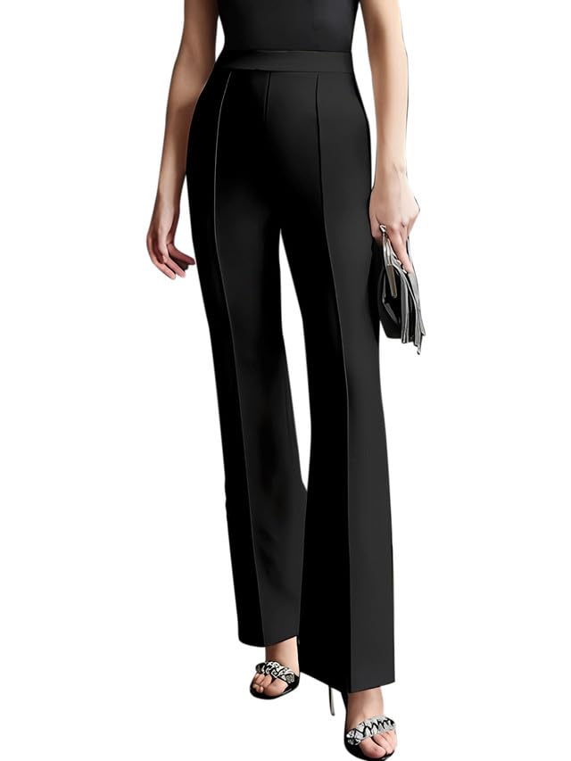 SIRIL Women's Regular Fit Mid Rise Trouser