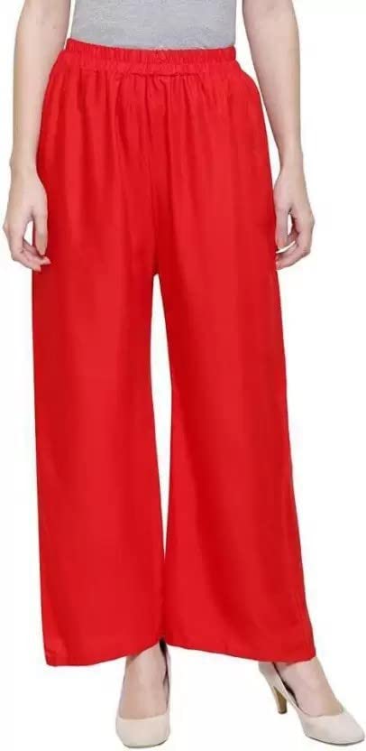 Mas Fashion Women Viscose Rayon Solid Casual Trouser