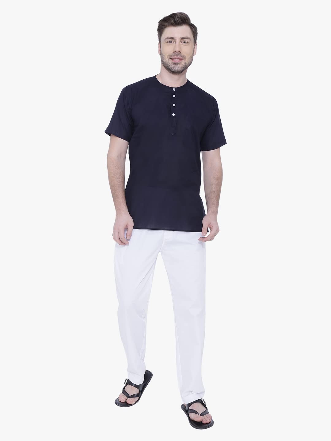 Rajubhai Hargovindas Men Cotton Straight Kurta