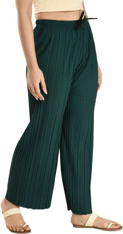KIROTO -Women Relaxed Multicolor Lycra Blend