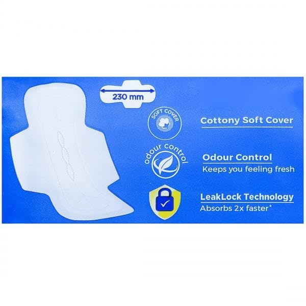 Stayfree Secure Cottony Soft Cover with Wings Sanitary Pads - Regular 18 Count (Pack Of 1)