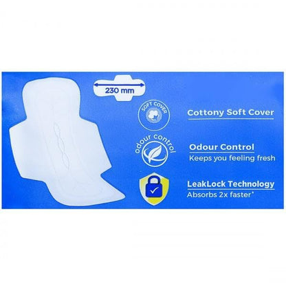 Stayfree Secure Cottony Soft Cover with Wings Sanitary Pads - Regular 18 Count (Pack Of 1)