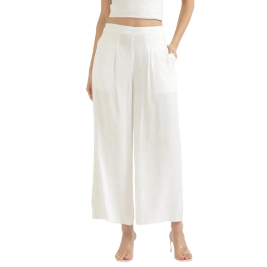 Anvi Creation Women's Cotton Blend Straight Palazzo